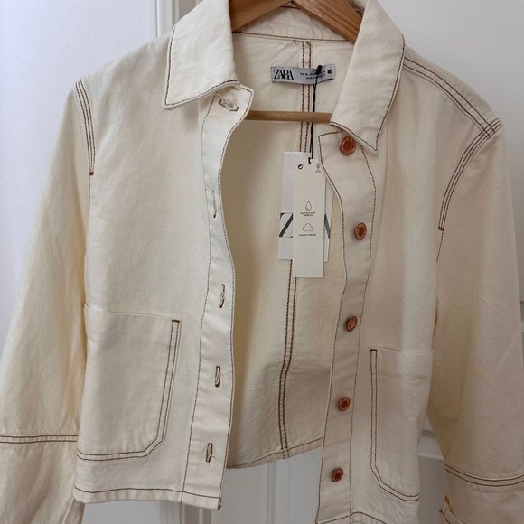 ZARA cropped denim jacket - XS - Picture 2 of 4